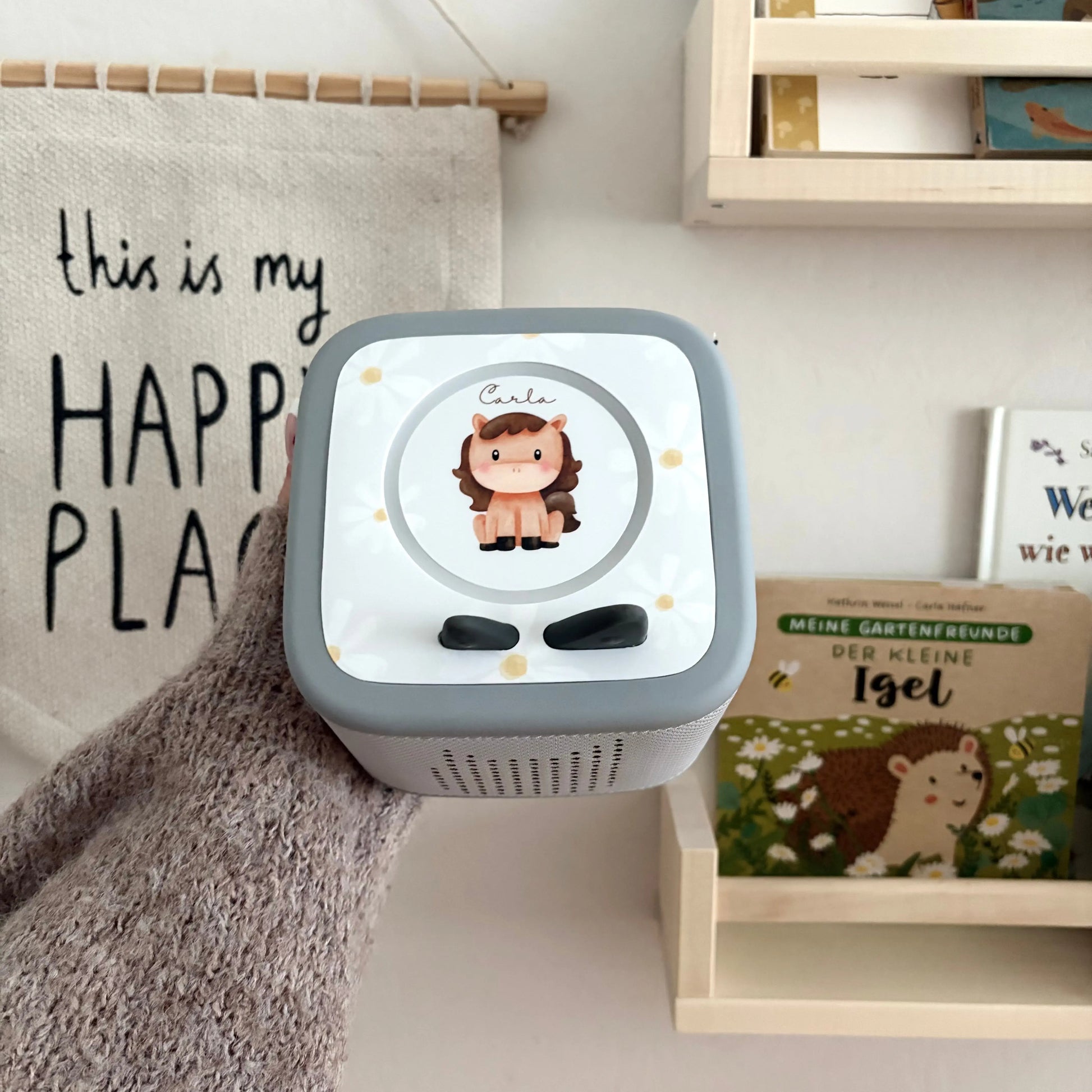 Toniebox 2 Schutzfolie personalisiert Pferd Blume Hauniper