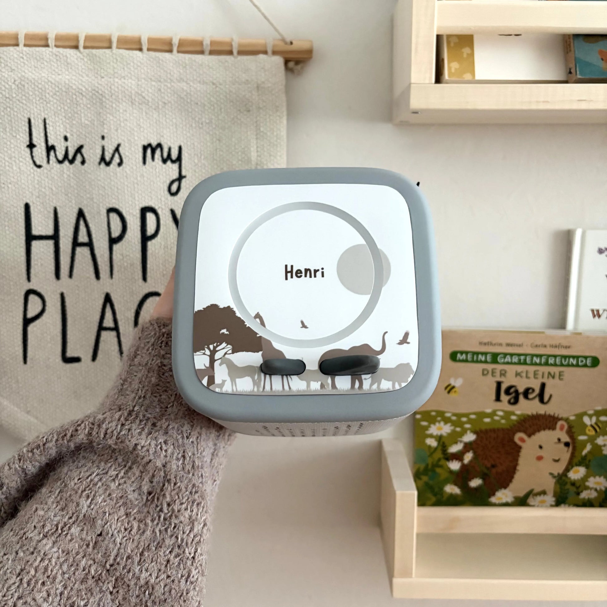 Toniebox 2 Schutzfolie personalisiert Safari beige Hauniper