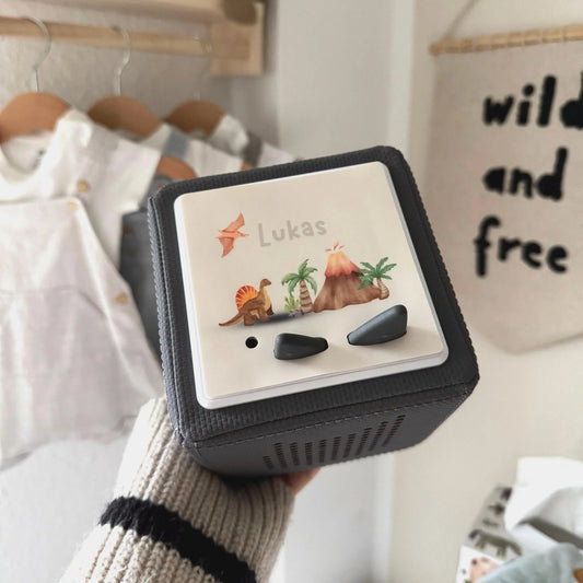 Toniebox Schutzfolie personalisiert Dinosaurier Hauniper