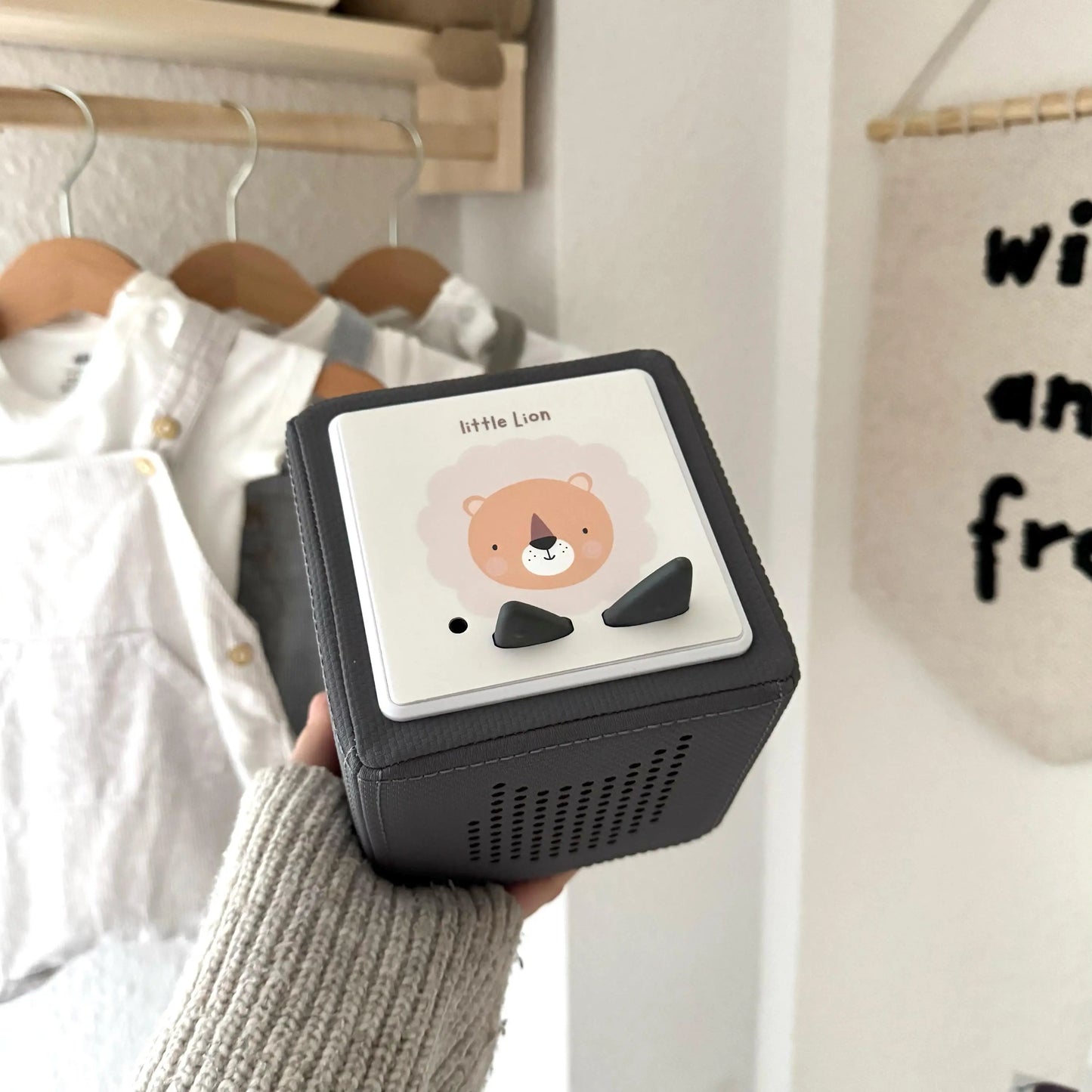 Toniebox Schutzfolie personalisiert Löwe Hauniper