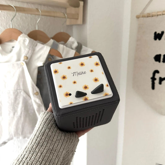 Toniebox Schutzfolie personalisiert Sonnenblume Hauniper