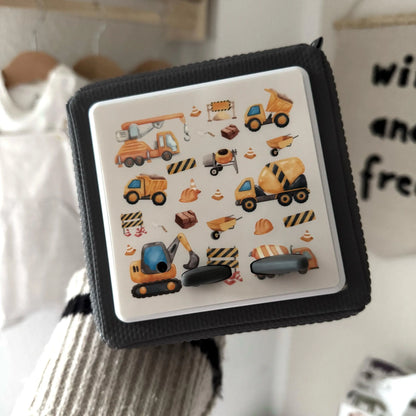 Toniebox Schutzfolie personalisiert Baustelle Hauniper
